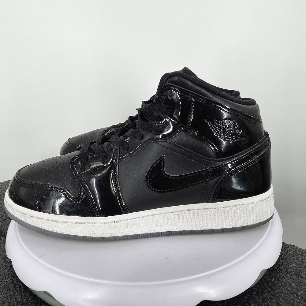 Nike Air Jordan 1 Mid SE GS Space Jam Black DV1337-004 Shoes 7Y W 8.5
